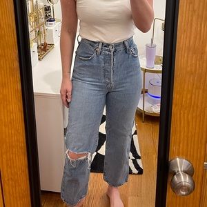 Ribcage straight Levi’s premium denim jeans